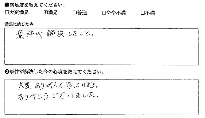 大変ありがたく思っています